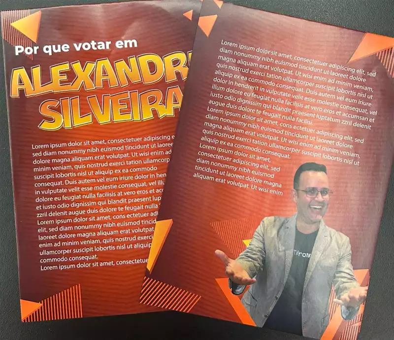 Materiais para campanha política - Folder